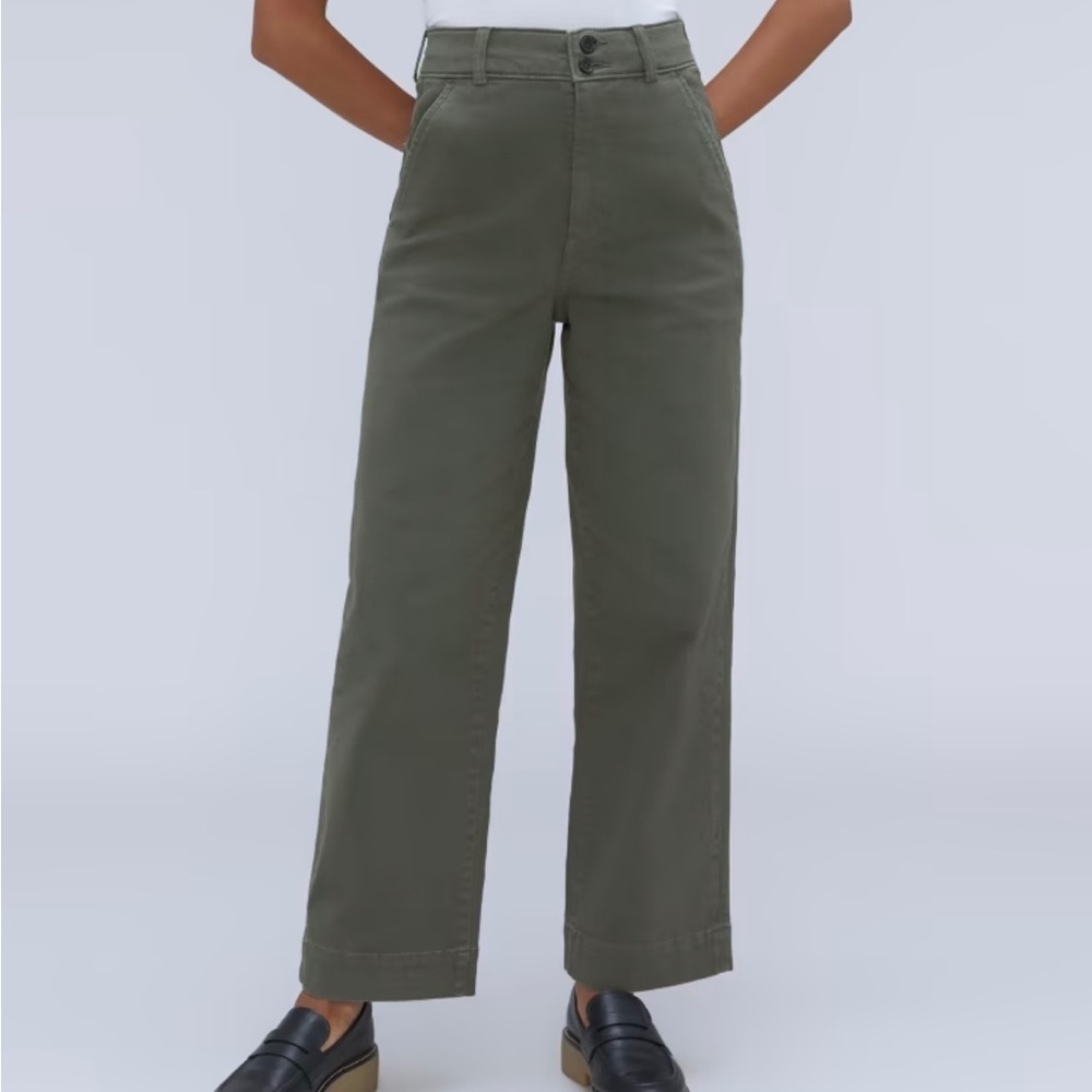 Everlane Organic Wide-Leg Pant in Kambaba
